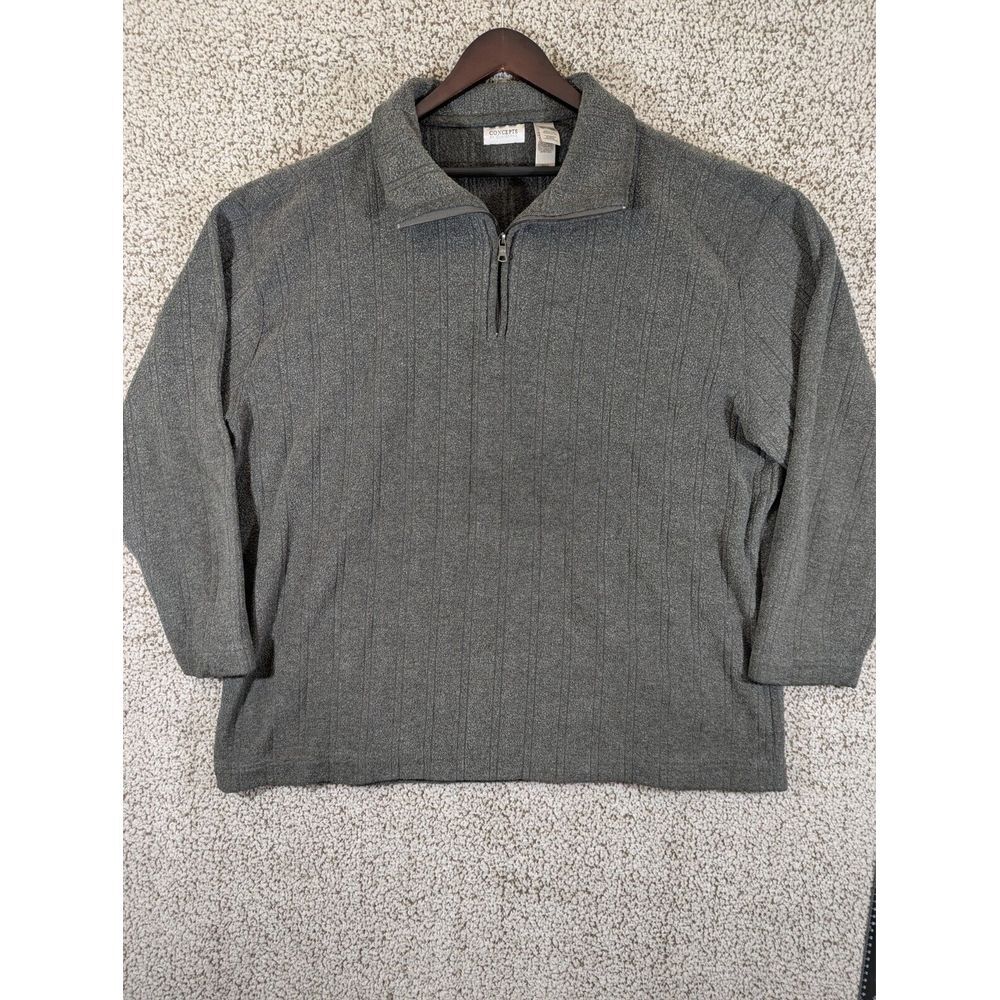 Concepts by Claiborne 1/4 Zip‎ Sweater Men's 3XLT Gray